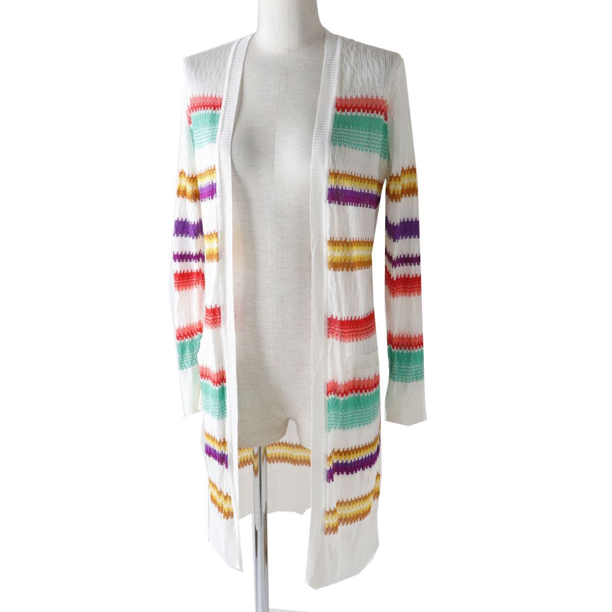 ☆MISSONI ミッソーニ ツインニット アンサンブル マルチボーダー☆ ☆MISSONI ミッソーニツインニットアンサンブルマルチボーダー☆
