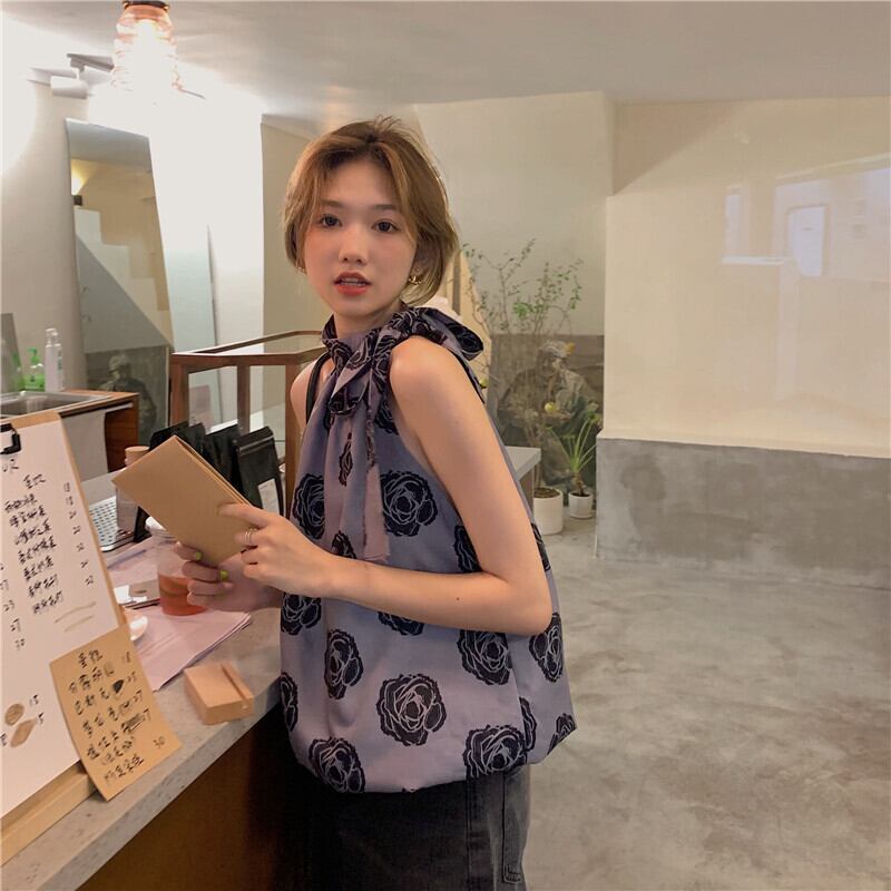 スタンダードトップス サマー レトロ ストリート 大人ガーリー スウィート キュート カジュアル 夏物 モンロー8723055225