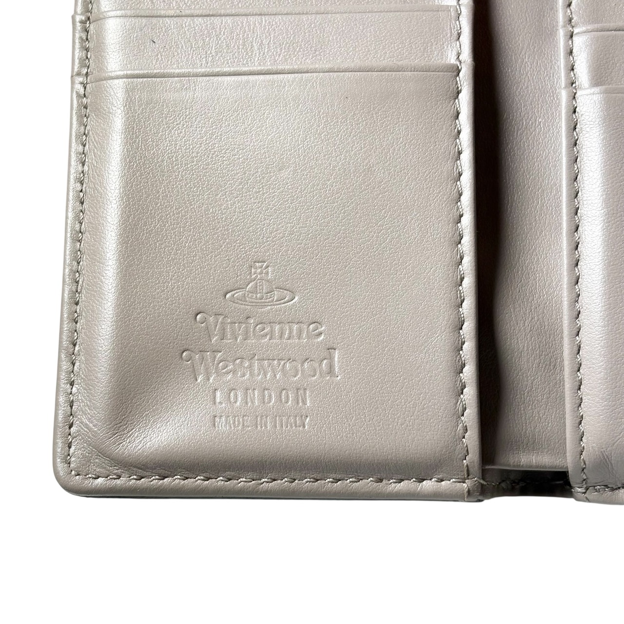 VIVIENNE WESTWOOD leather compact wallet