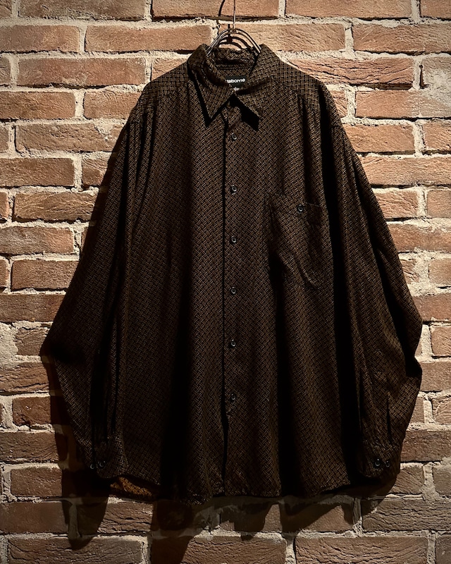 【Caka act3】Total Pattern Vintage L/S Rayon Shirt