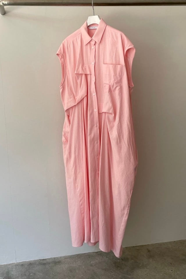 ASYM SHIRT DRESS (PINK) 2206-25-66