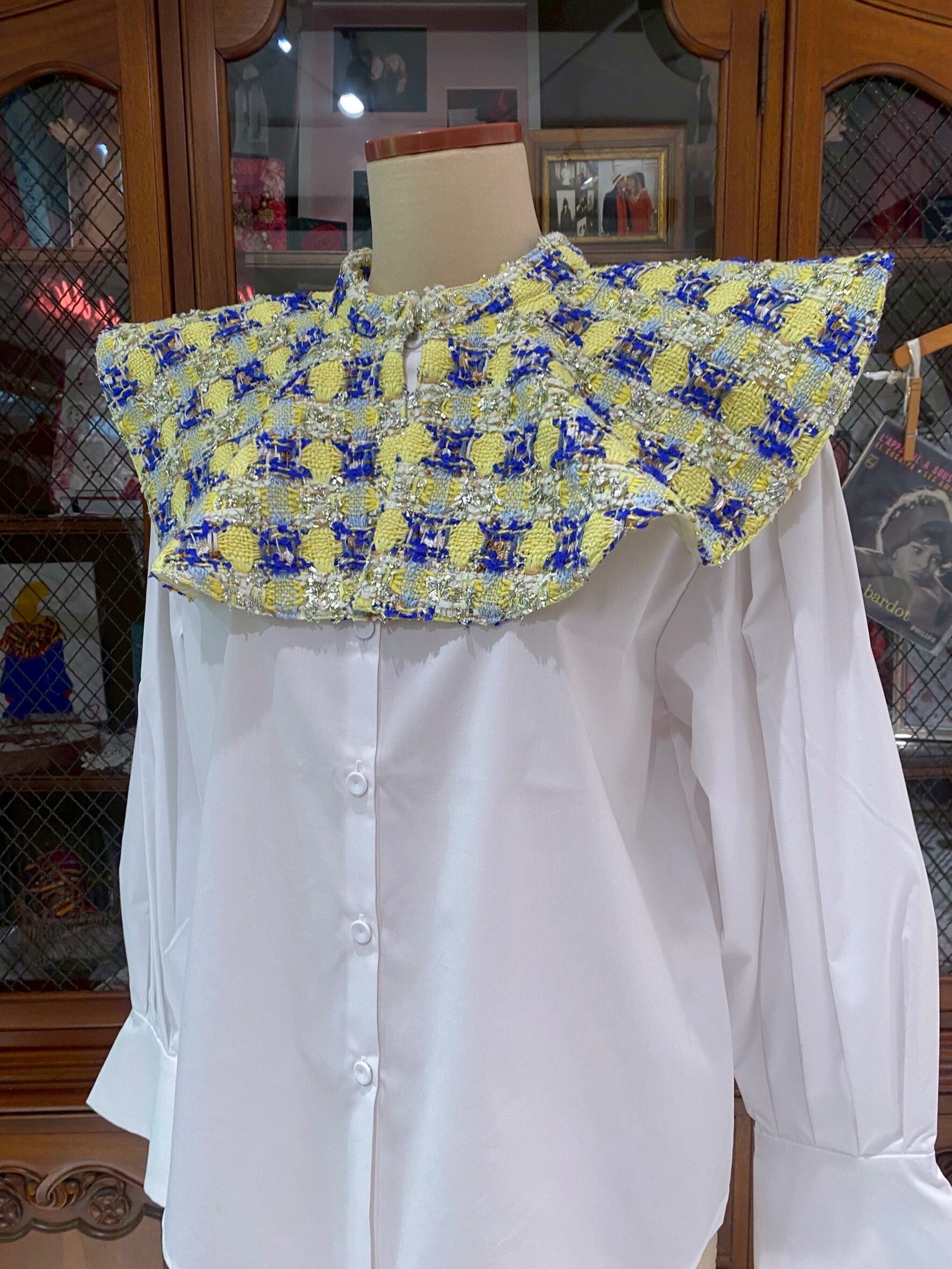 ★新品★アミティエ Amitiéブラウス＆付け襟 S for Shoko SHOKOが付け襟とブラウスのブランド「Amitié」をローンチ。伊勢丹新宿