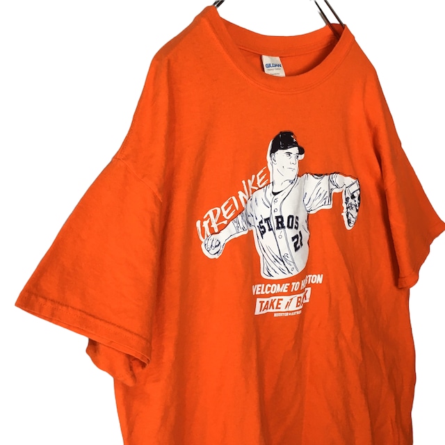 US輸入】GILDAN Tシャツ 半袖 MLB グレインキ ヒューストン アストロズ