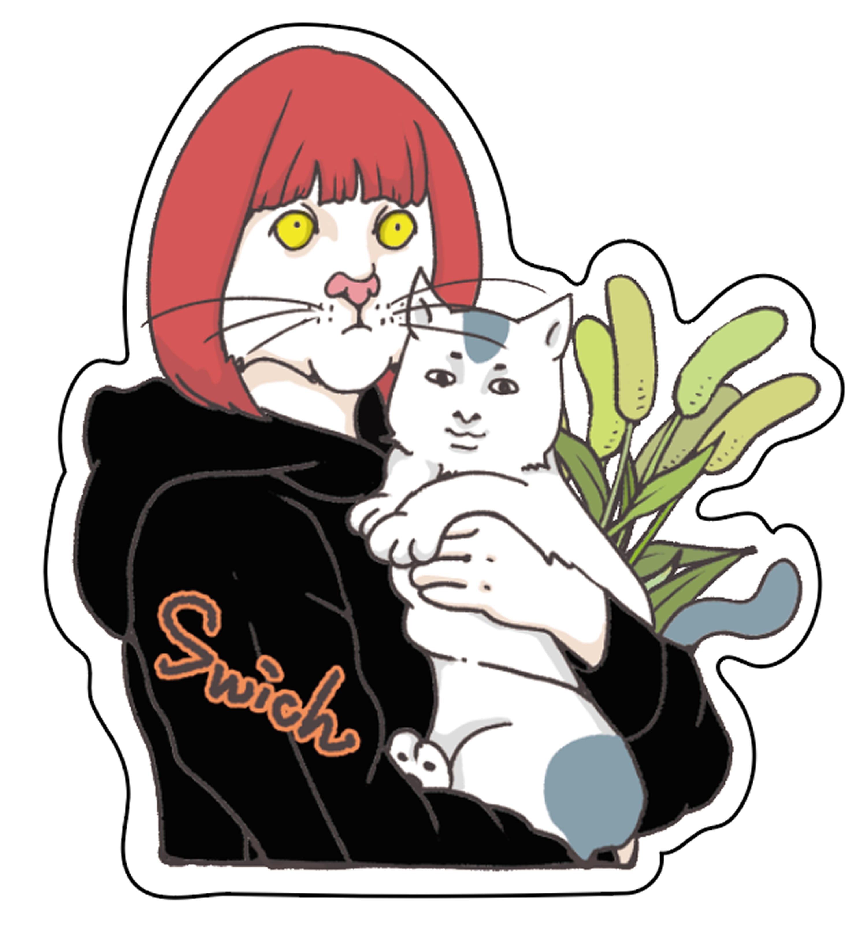 人面猫と猫面人 | AI MIYAZAKI