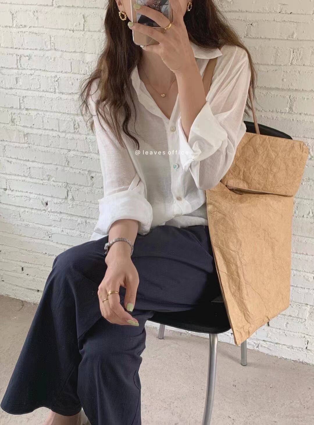 カラーシアーシャツ　AJ2205-667