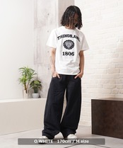 ◆フロッキー刺繍 クルーネック Tee◆ms-8255-121