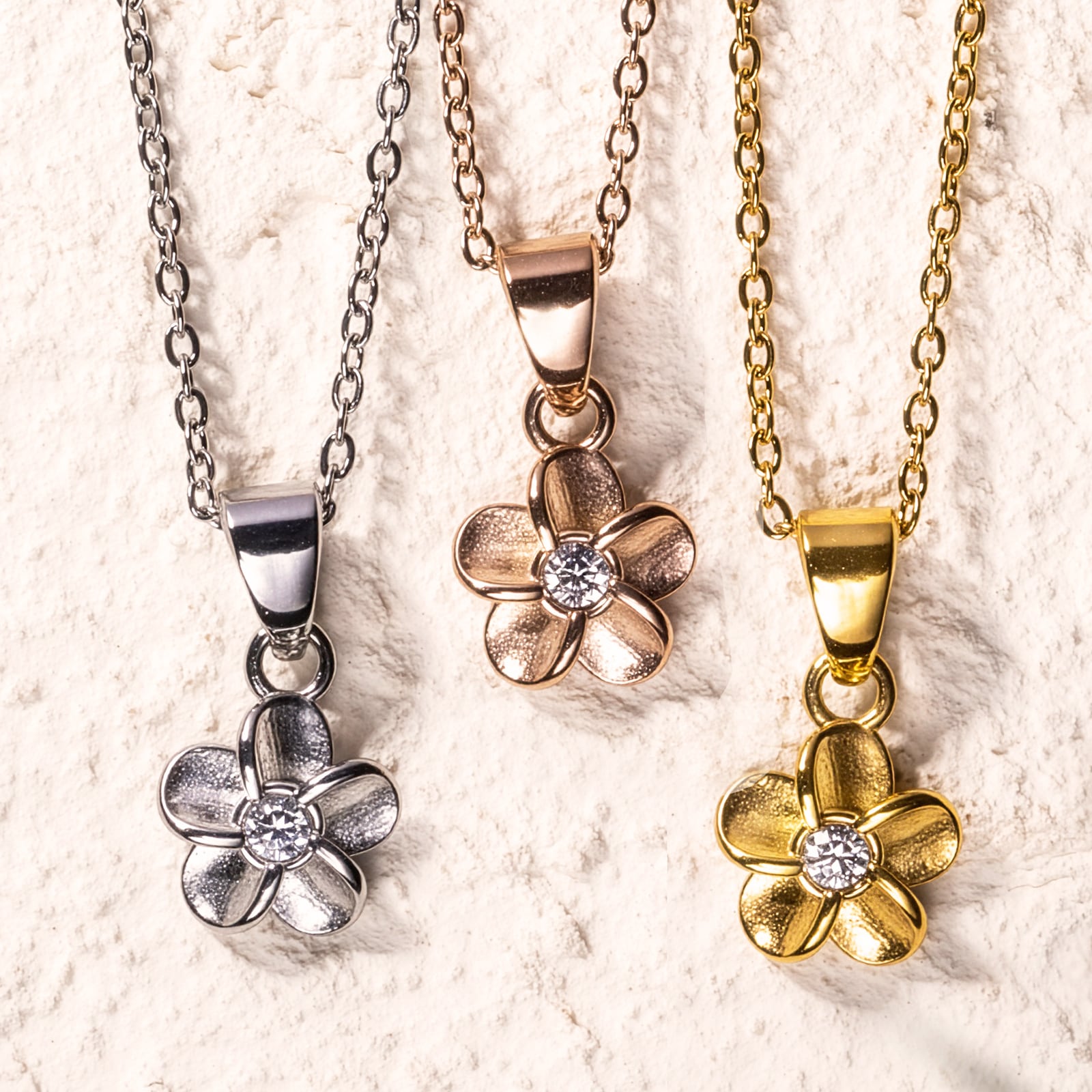 Hawaiian Jewelry Plumeria Necklace CL-N034