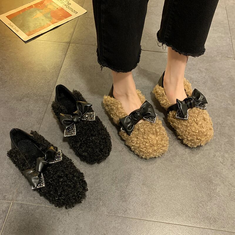 レディースオータムウィンターベルベット 靴 シューズ 秋物 冬物 部族の婦人靴61292922744