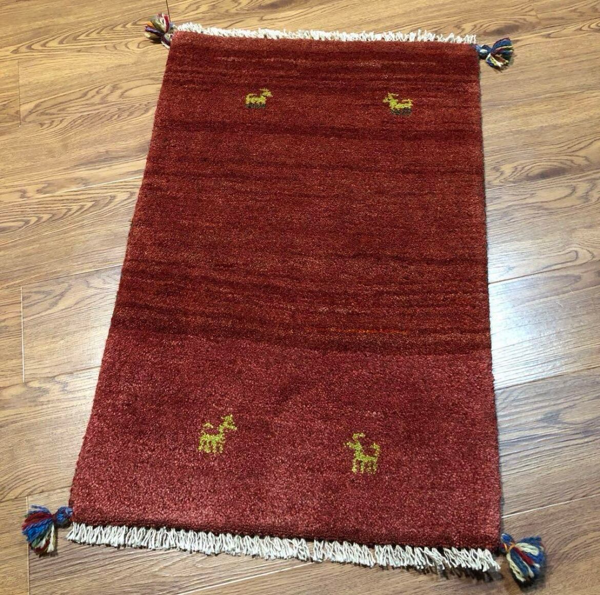 ギャッベ ペルシャ手織りギャベ アマレ族130×80cm 玄関マット 楽天市場