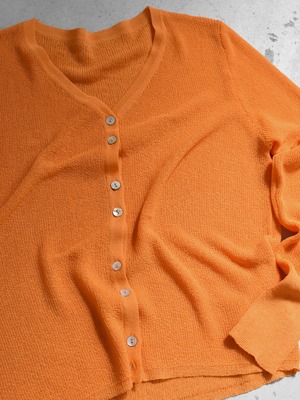 see-through cardigan（orange）