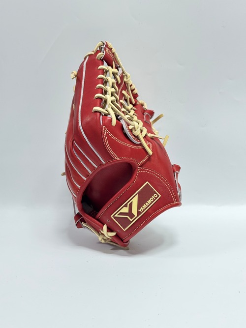 YGSｰ山本グラブスタジオ　硬式外野手　CG98型　右投げ用　ボルドー×クリーム　クリームステッチ 画像