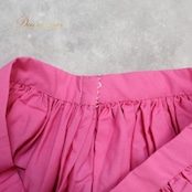 フラダンス 衣装 ツーピース セットアップ 上下セット タヒチインポーツ ピンク系 TAHITI IMPORTS チューブトップ 花柄 かわいい 華やか 鮮やか 明るい 白 ハワイアン アロハ ハワイアンプリント フラ ダンス レッスン 練習