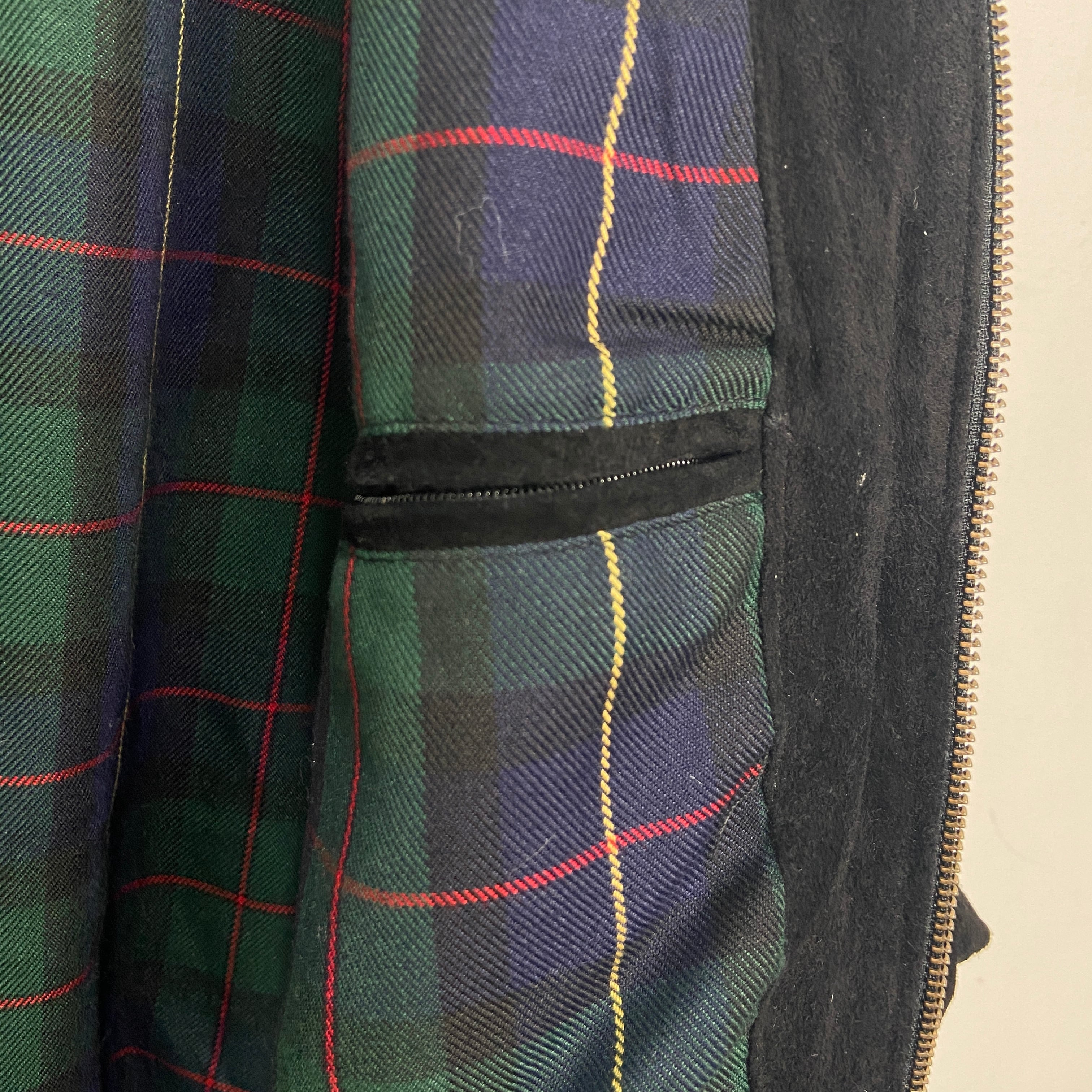 稀少XXL 90s ORVIS 襟裏切替 ハリントンジャケット 紺 ヴィンテージ