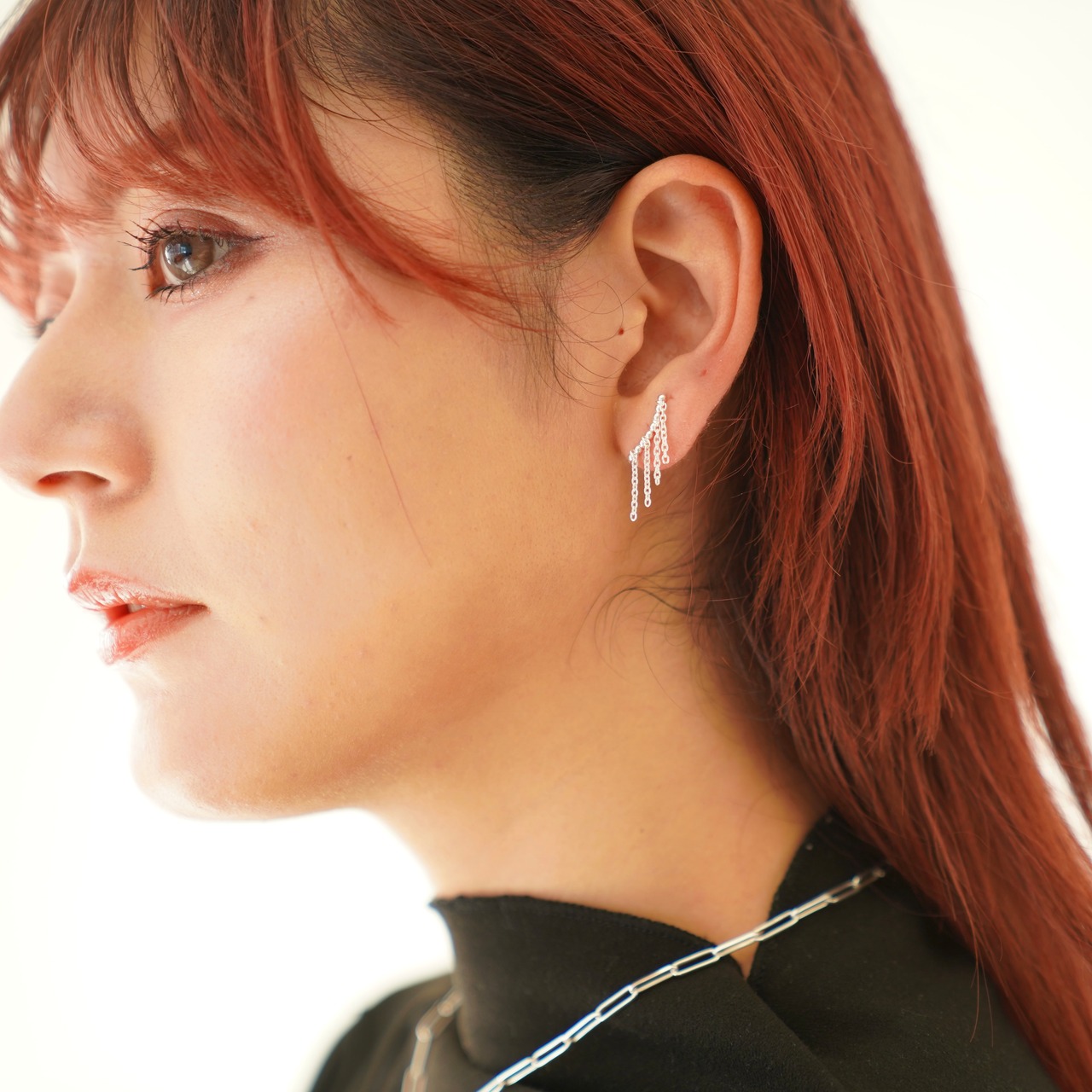 hanging chain ear cuff