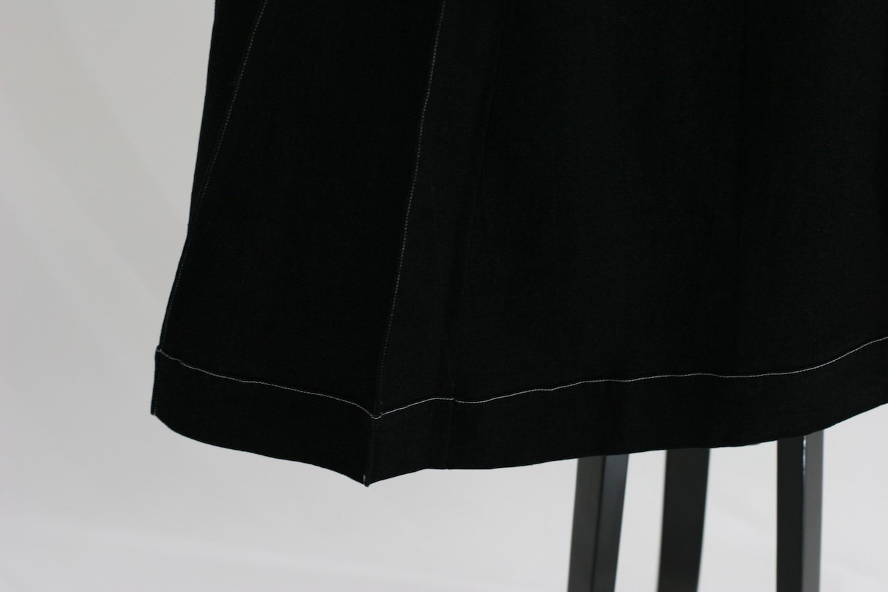 【Parc.1】Denim stitch flare skirt(108-116404)