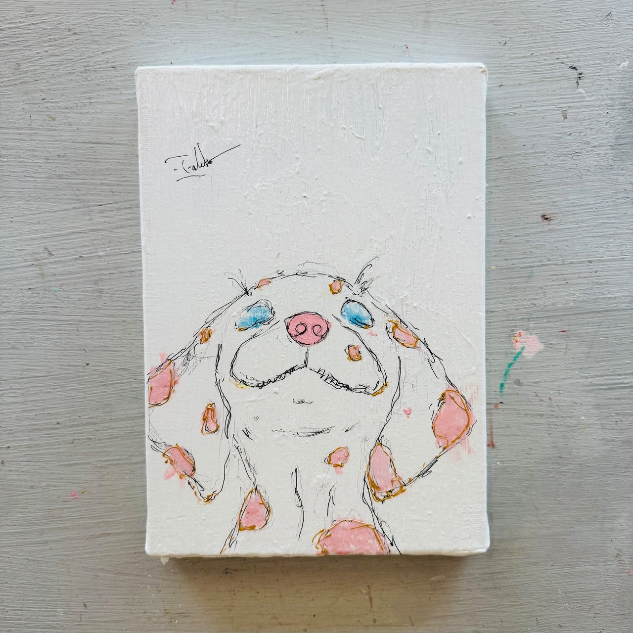 「目を細めて笑う君が好きだよ」ダルメシアンの子