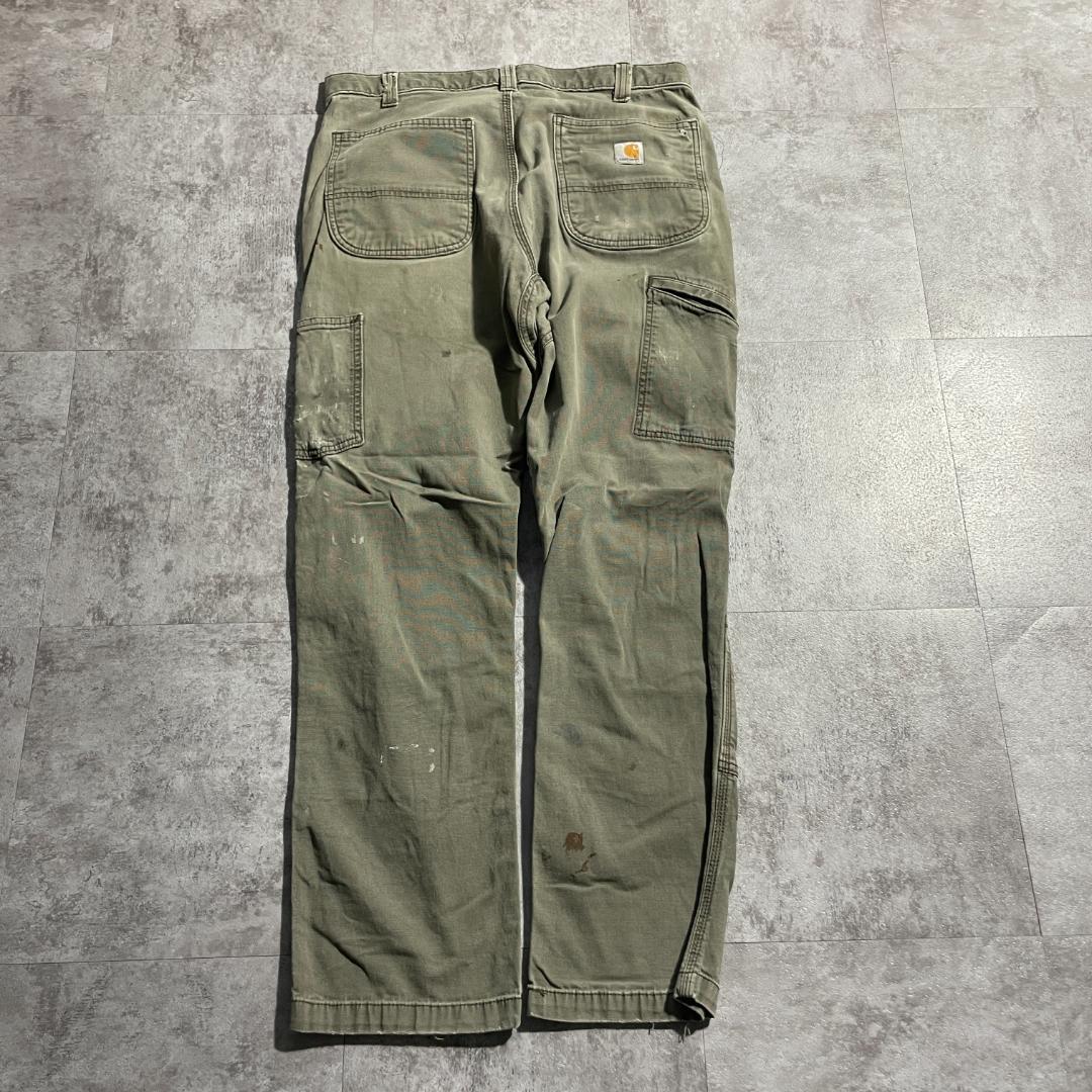 10s ニカラグア製 モスグリーン ダブルニー Carhartt 33×32 | ib2