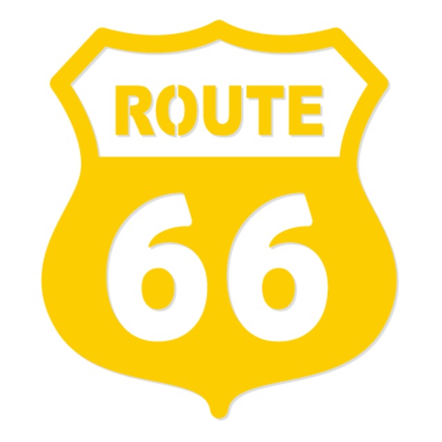 【受注生産】ROUTE66 カッティングステッカー03