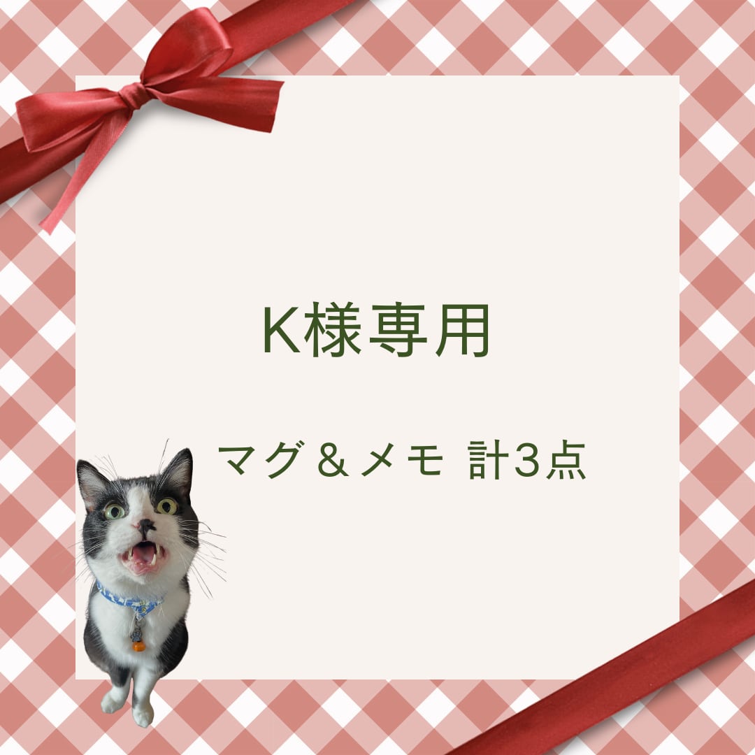 K様専用 マグ＆メモ　計3点