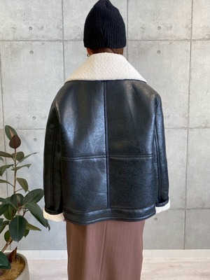 ロージー  Rosiee 裏ボアフェイクレザージャケット