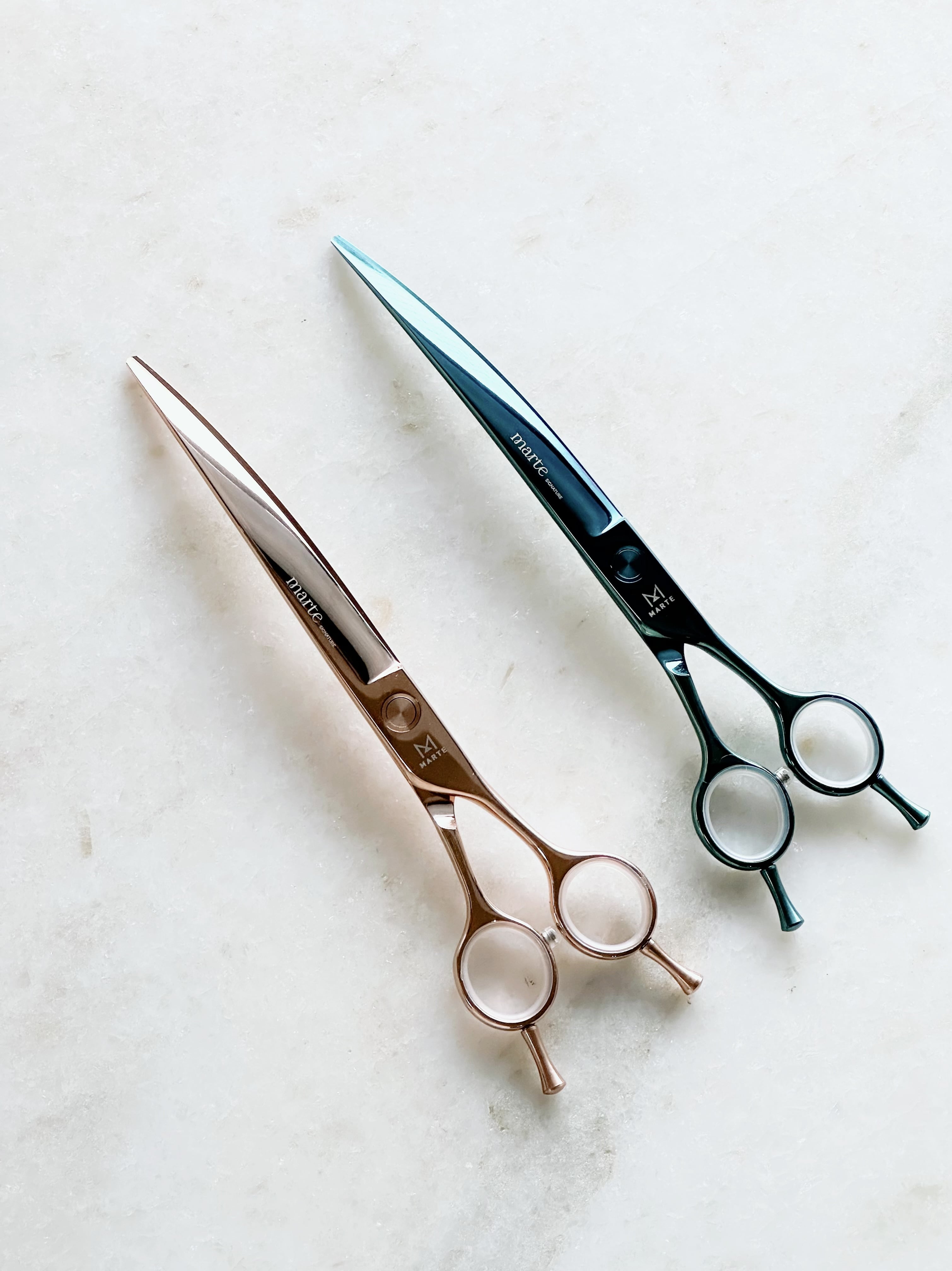 7インチ 3D グラデーション ブレンディングシザー vg10 コバルト 7