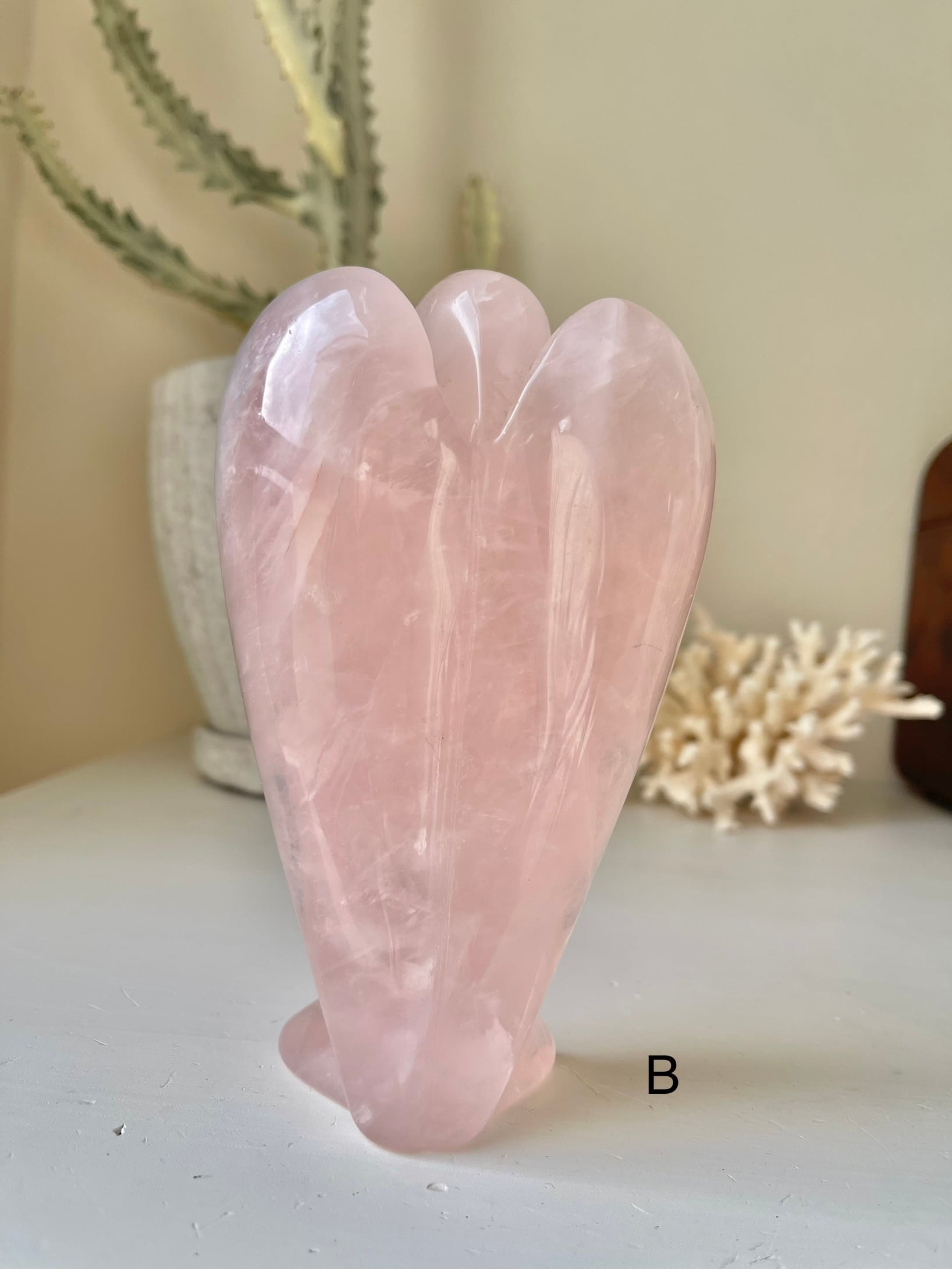 ローズクォーツ天使 / Rose quartz angel