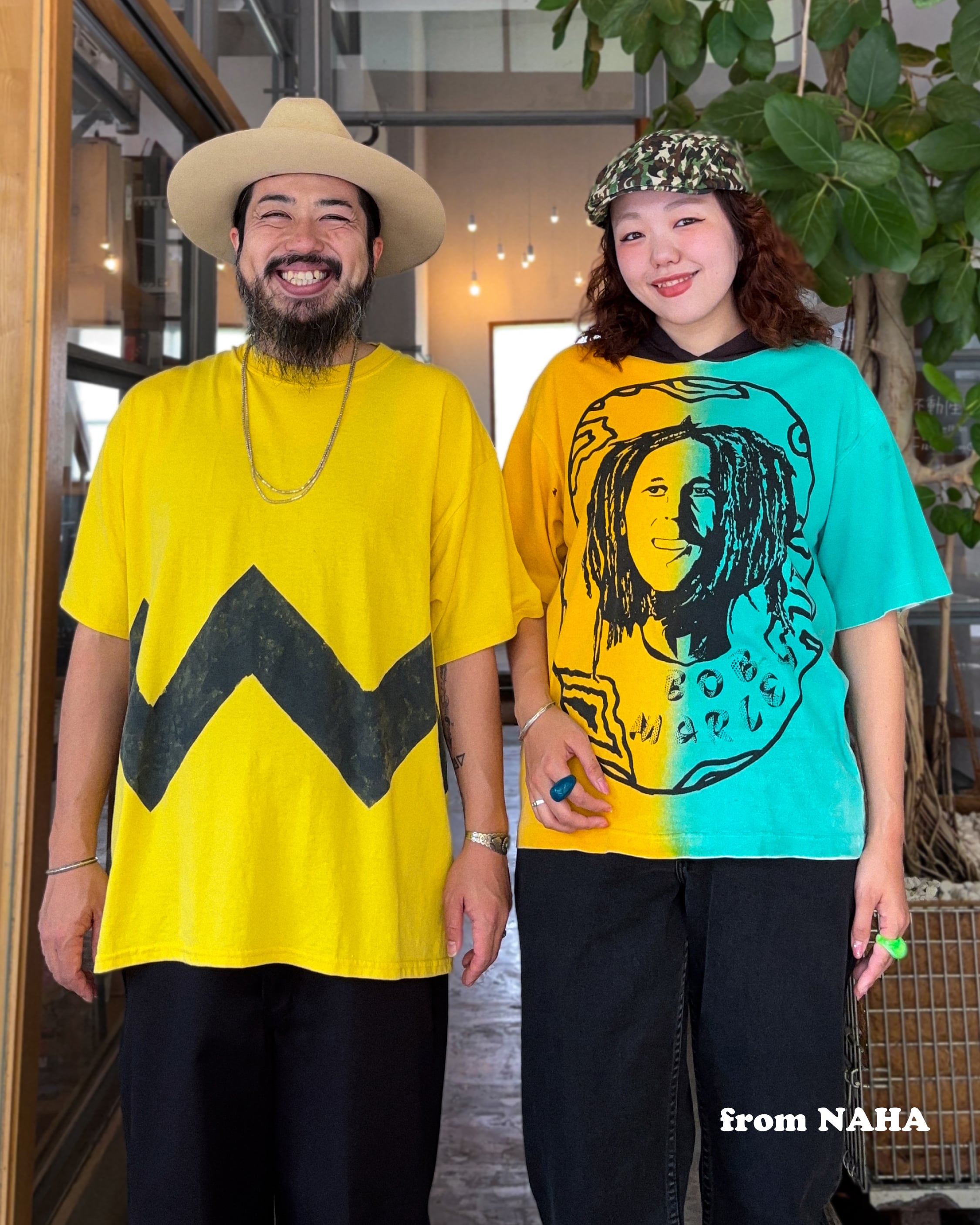 Men's】 90s - 00s チャーリーブラウン 風 Tシャツ / 90年代 ティー