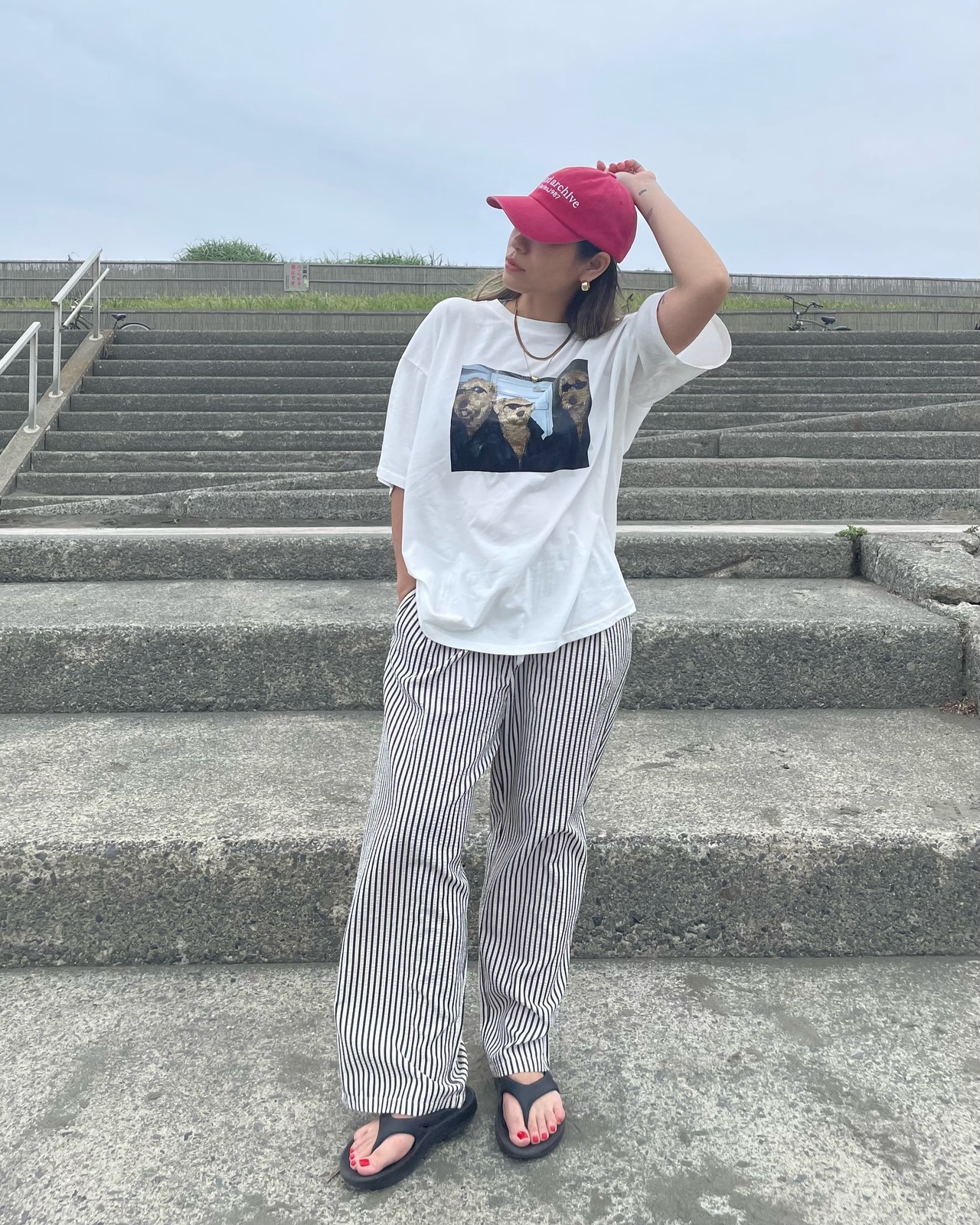 calm '1987' embroidery cap <2color>