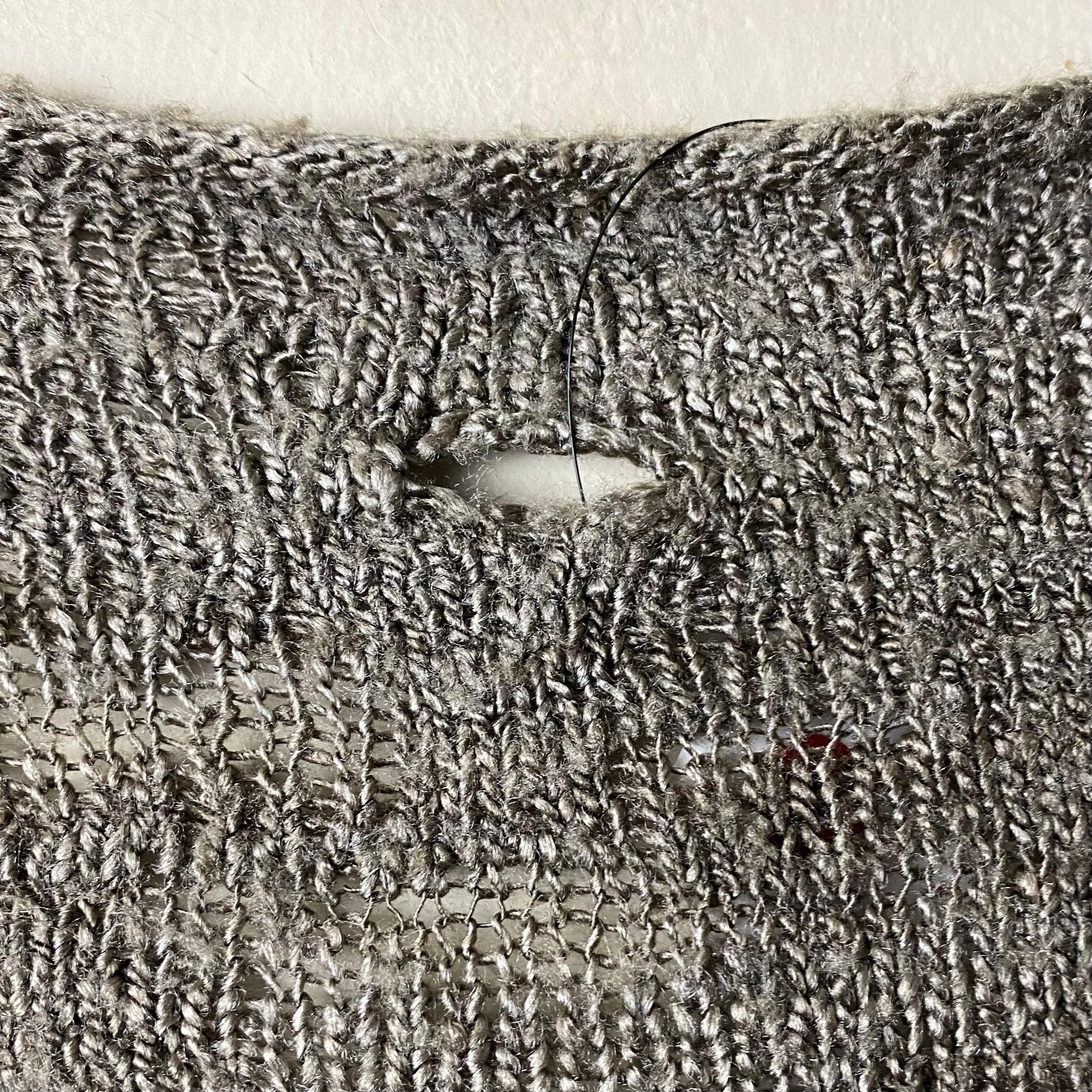 レーベルアンダーコンストラクション カーディガン LABEL UNDER CONSTRUCTION asymmetrical drape cardigan | NOIR ONLINE