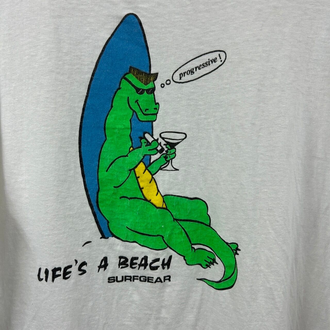 90s LIFE'S A BEACH ヴィンテージTシャツ | 無人の古着屋 タマチスリフト