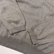 スコットランド製 カシミヤ シルク混 OLD ENGLAND オールドイングランド タートルネック 長袖 ニット セーター 102cm/40" /グレー レディース
