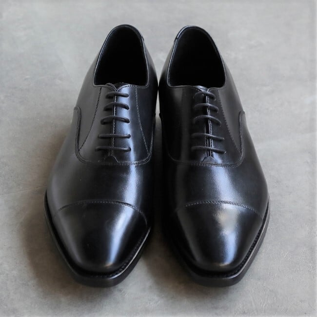 SHOEISM 02041WD [Straighttip Oxford] BLACK CALF | SHOEISM ONLINE STORE