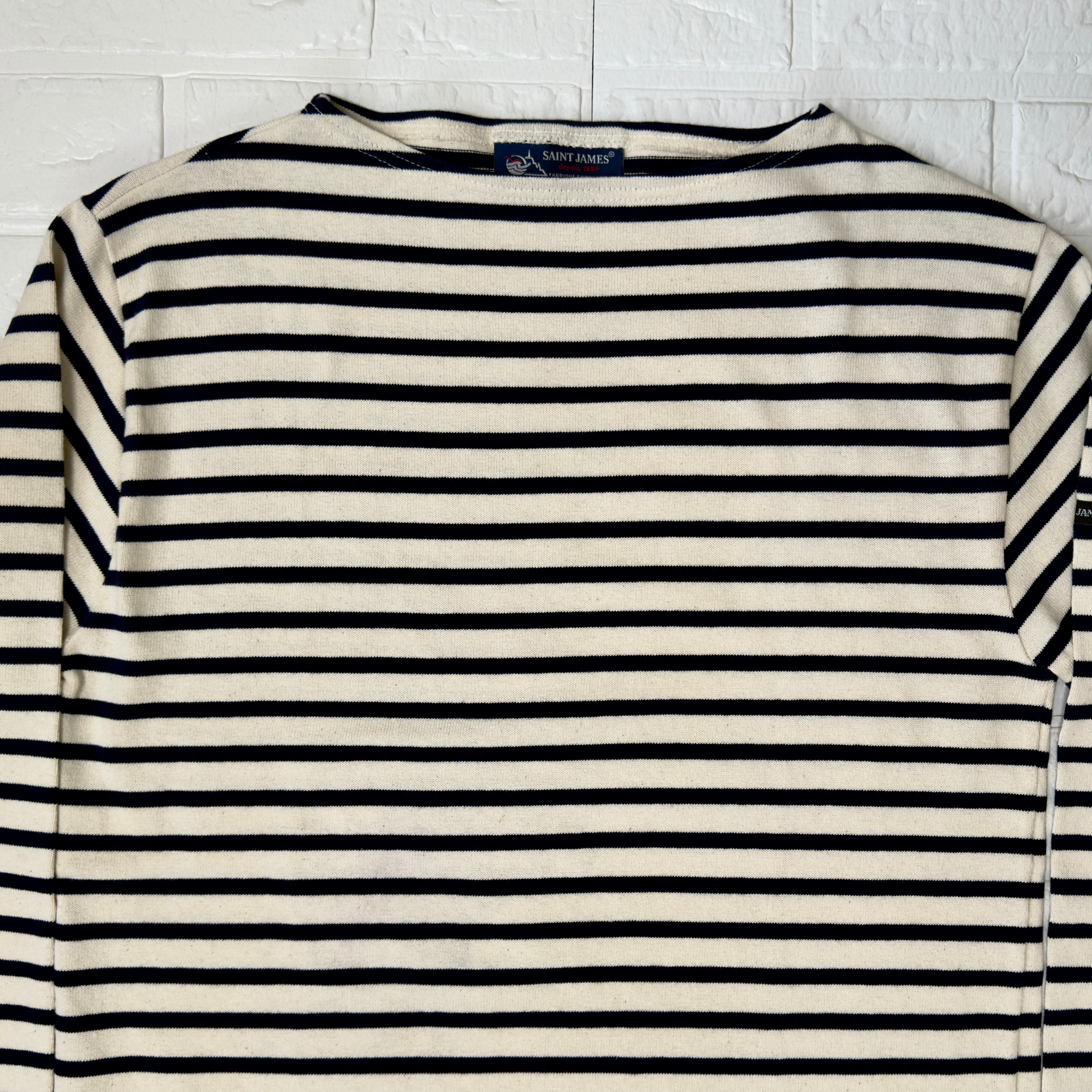 SAINT JAMES フランス製 OUESSANT ボーダー ボートネック バスクシャツ