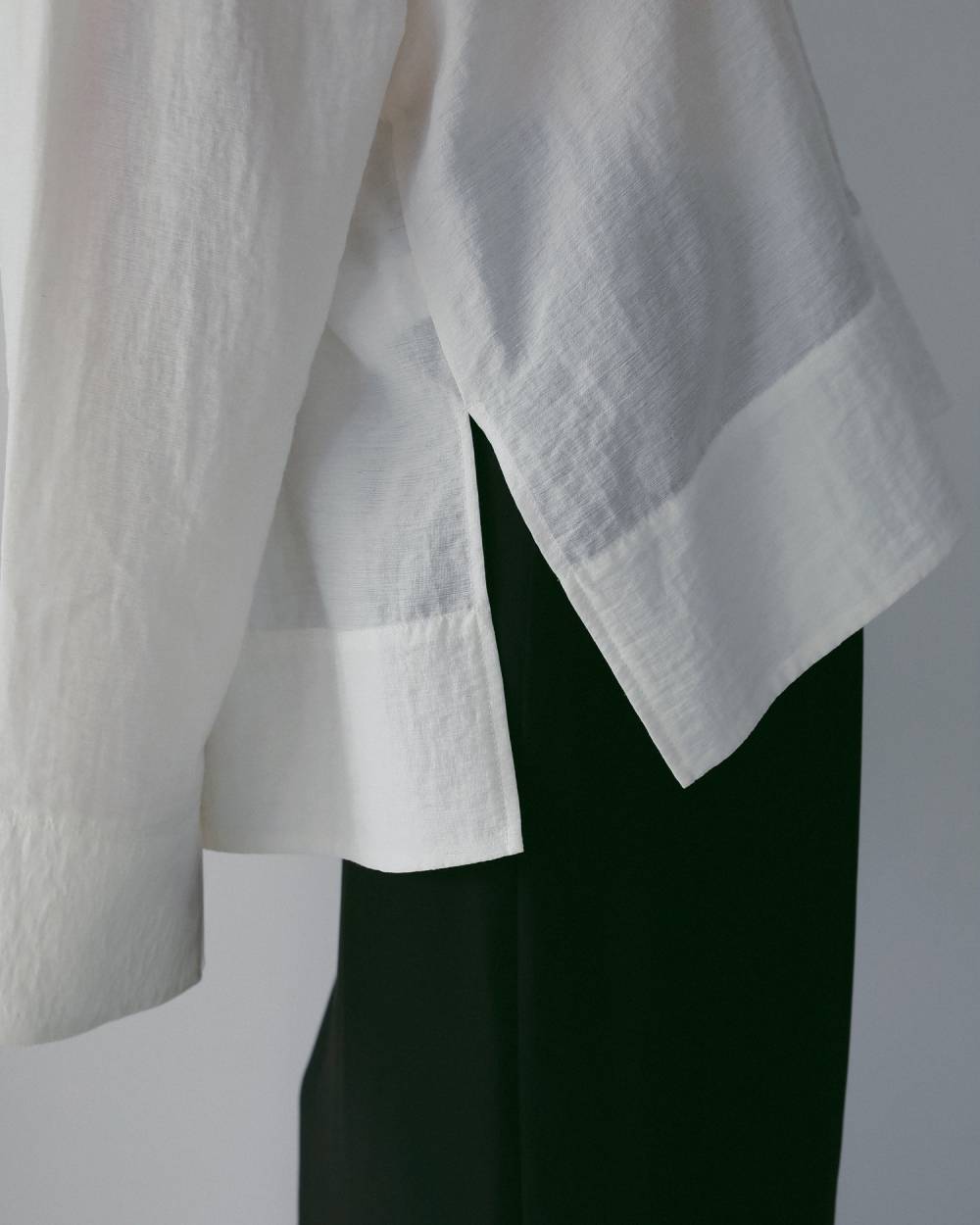 anuke(アンヌーク) Scarf Layered Blouse | サウスオレンジ｜メンズ
