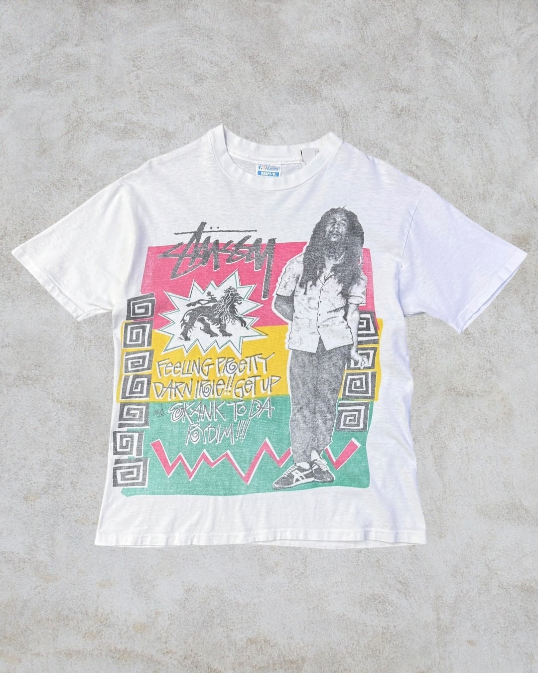 Special!!】90's old stussy Bob Marley Photo Tee 