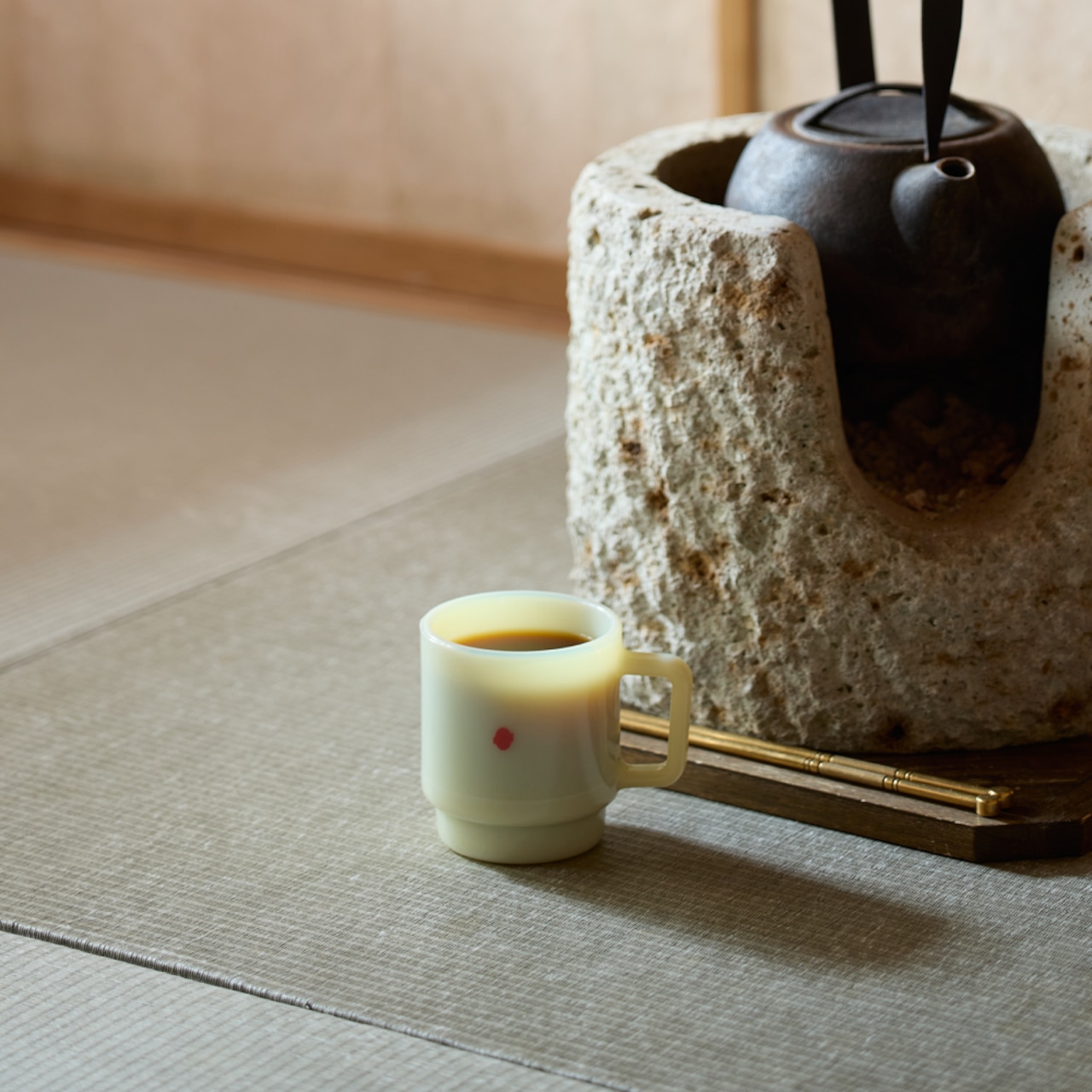 COFFEE SUPREME X TSUNAGU CRAFT オールドミルクグラスマグ