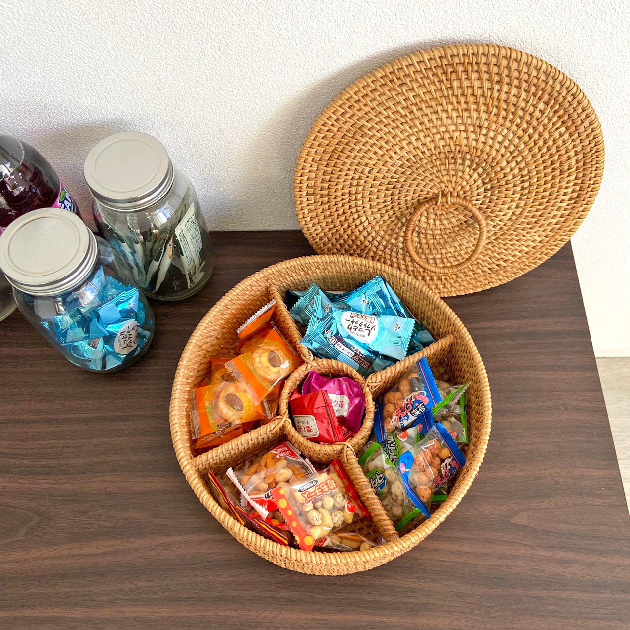 ラタン 間仕切りバスケット (5分割)（RTA-788） | Naturalsoul