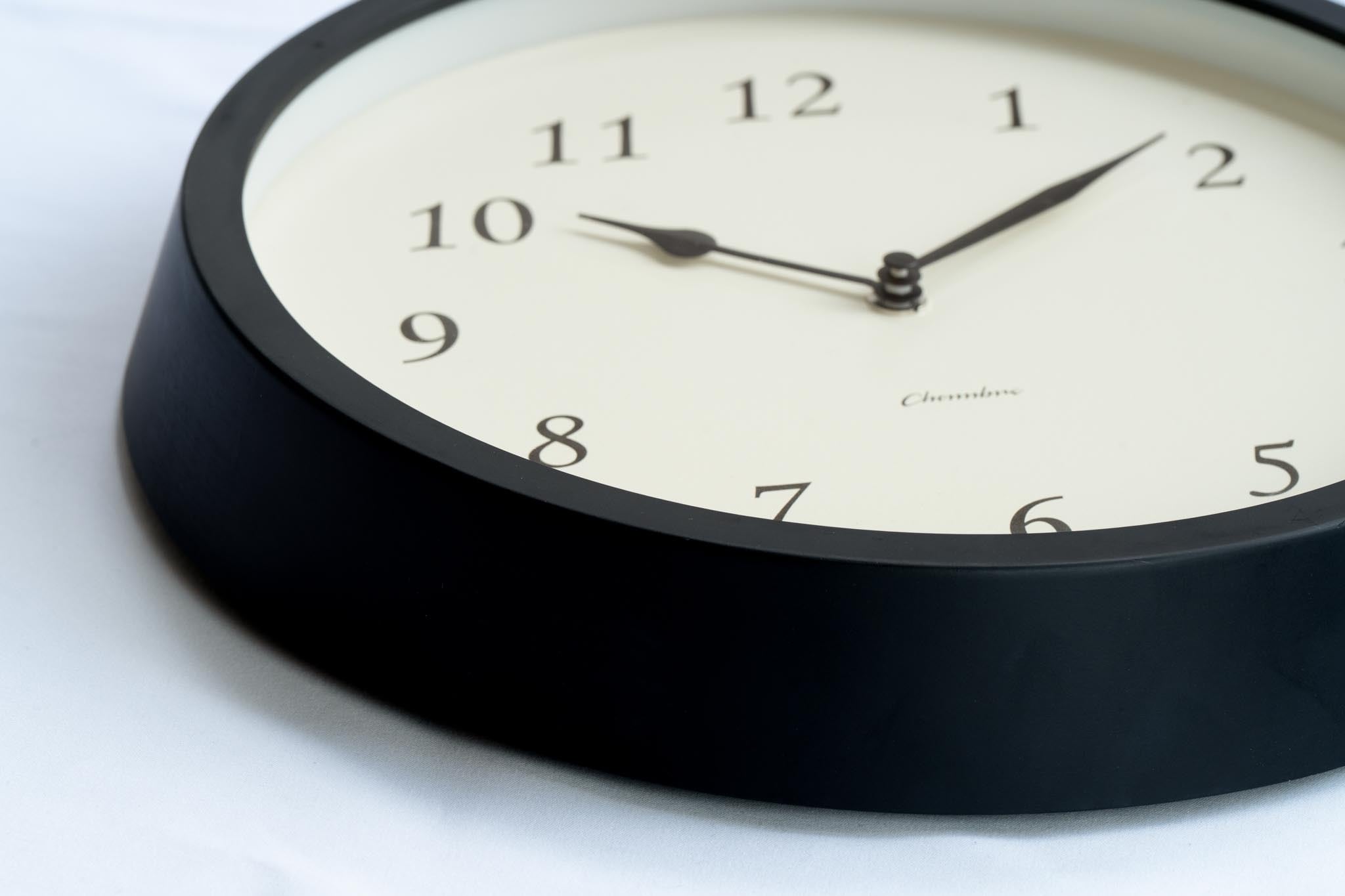 電波時計 Clair CLOCK BLACK | シャンブル【CHAMBRE】byインターゼロ