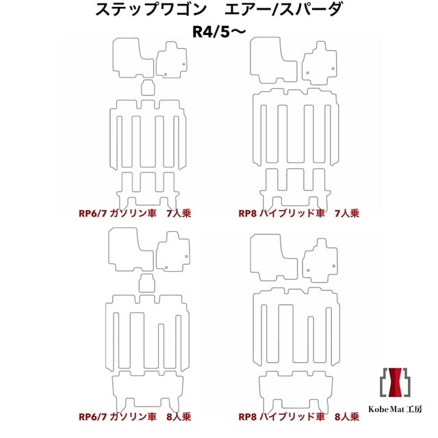 ホンダ ステップワゴン/ステップワゴンスパーダ R4/5〜 RP6/7/8 フロア