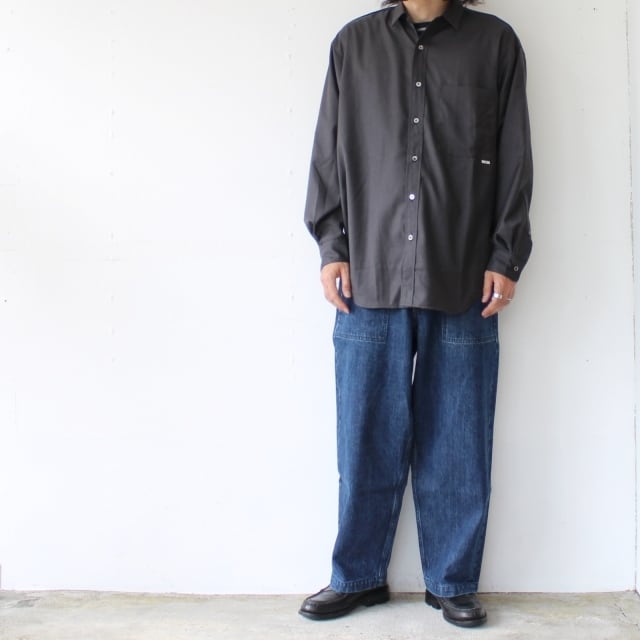 新品 Audience 青耳ストレッチデニム ベイカーパンツ Lサイズ Upscape Audience 青耳セルビッジデニムベイカーパンツ （Indigo wash