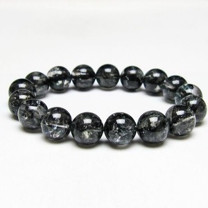 ブラックエレスチャルクォーツ ブレスレット 12mm 一点物 おまかせ便 111-53861