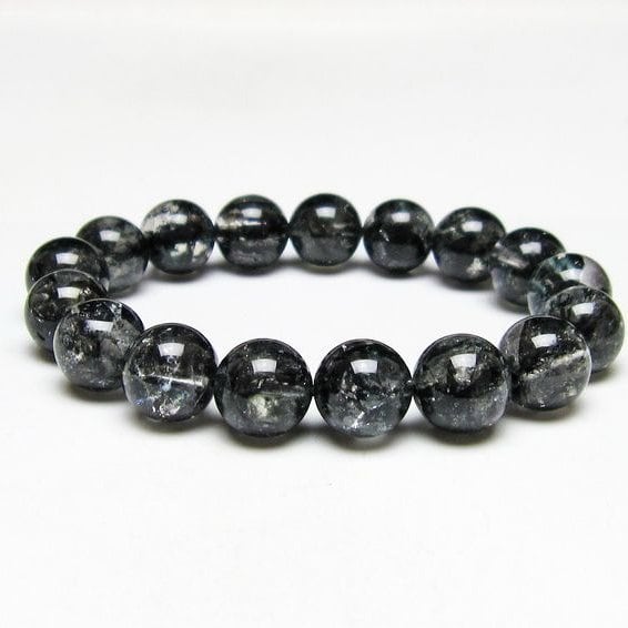 ブラックエレスチャルクォーツ ブレスレット 12mm 一点物 おまかせ便 111-53861