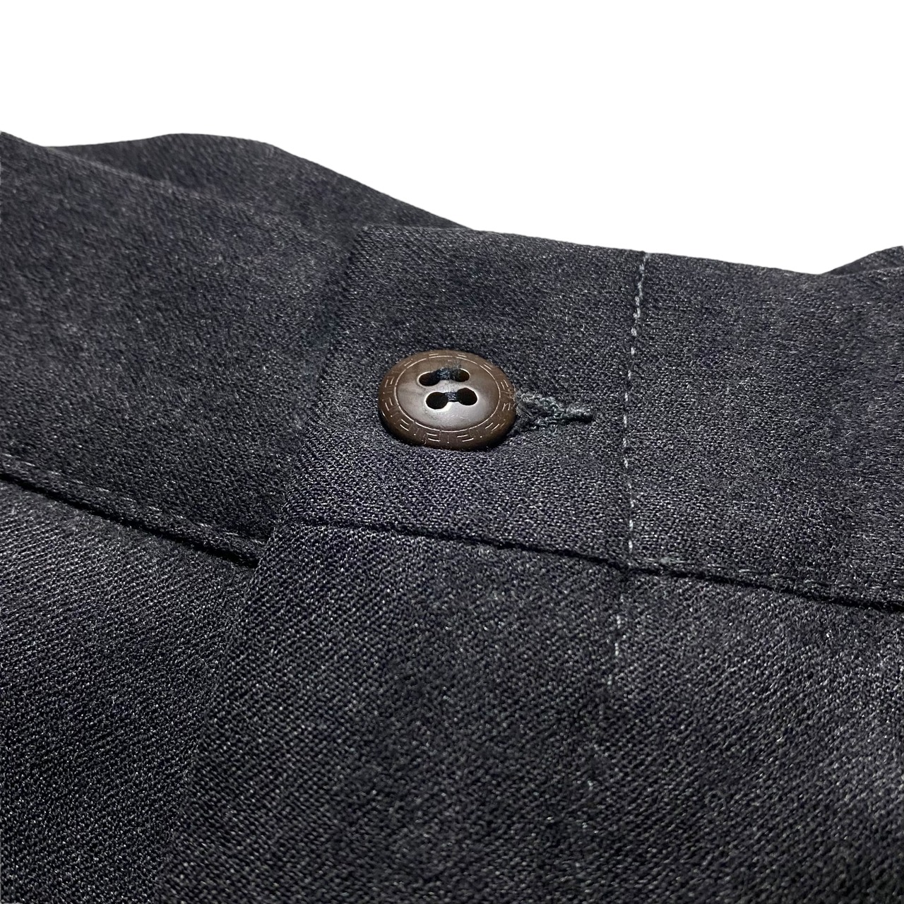 vintage GIANNI VERSACE charcoal gray wool set-up