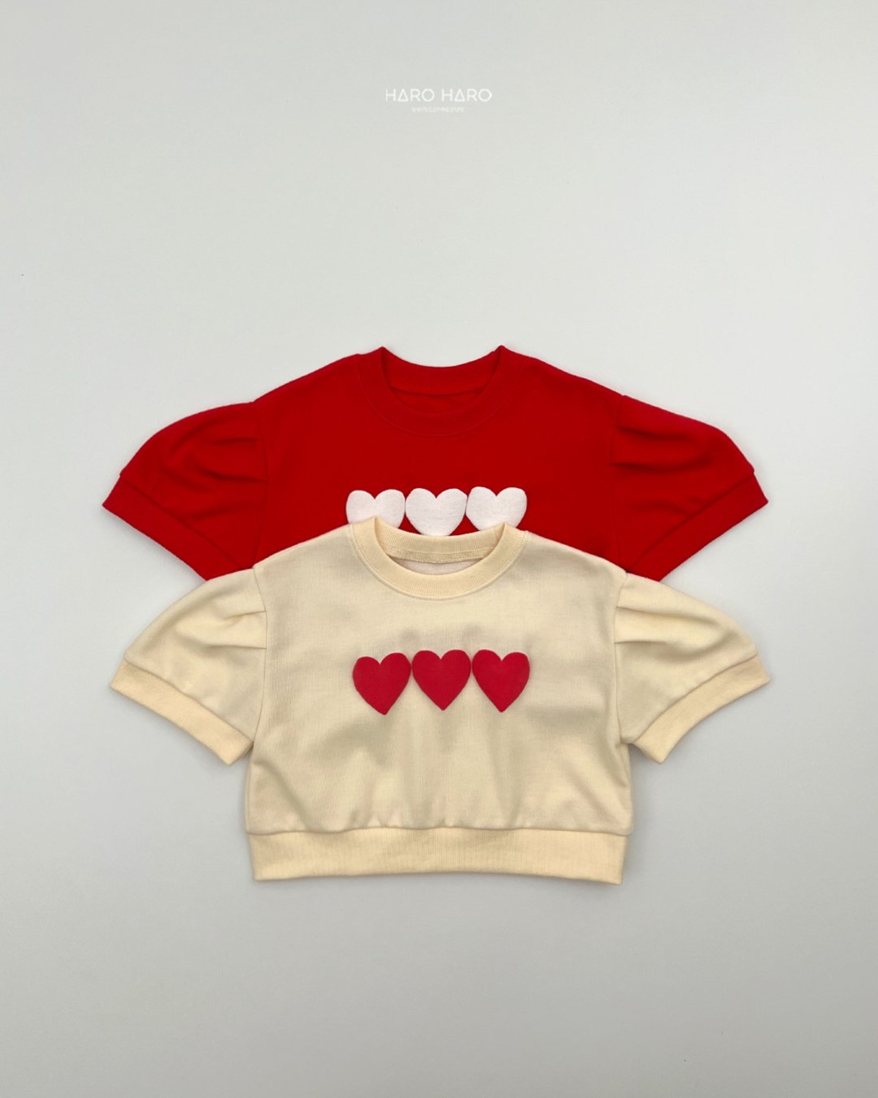 [HARO HARO] Hattu Puff Sweatshirt / [하로하로] 하뚜퍼프맨투맨