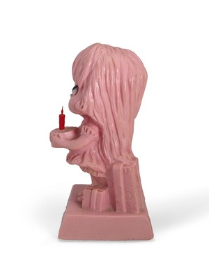 ヴィンテージ雑貨 HAPPY BIRTHDAY ピンクフィギュア