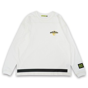 T.C.R EXTREME EMBROIDERY LOGO L/S TEE - WHITE