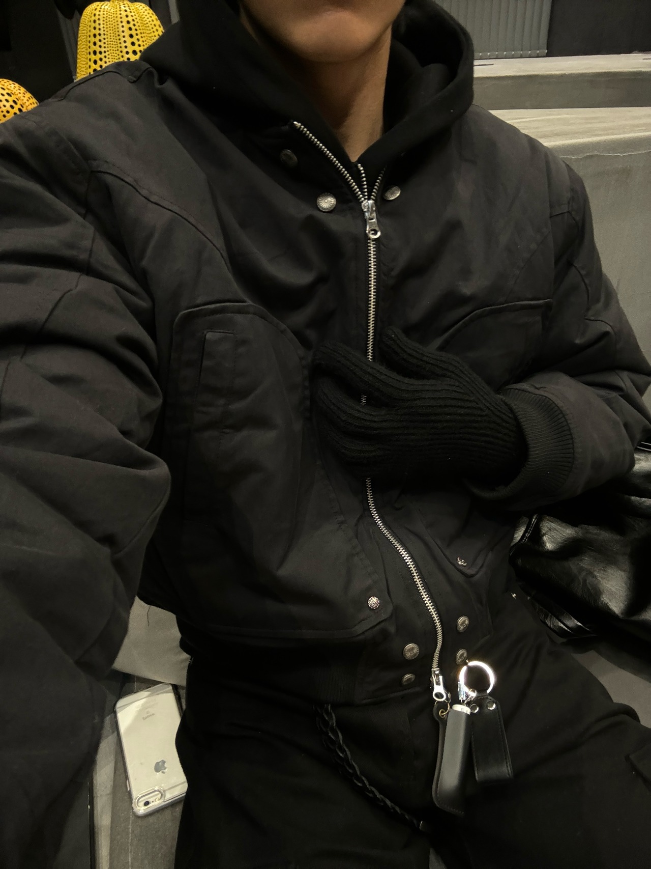 Cropped Padded MA-1 Bomber Jacket (2color) - 5