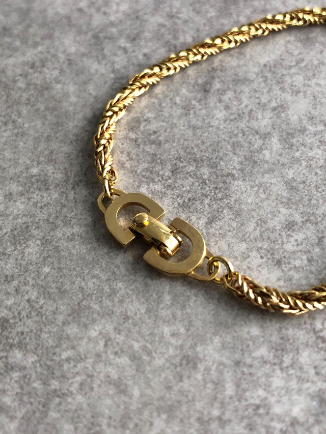 Christian Dior クリスチャン ディオール ブレスレット ゴールド vintage ヴィンテージ オールド pft8gw