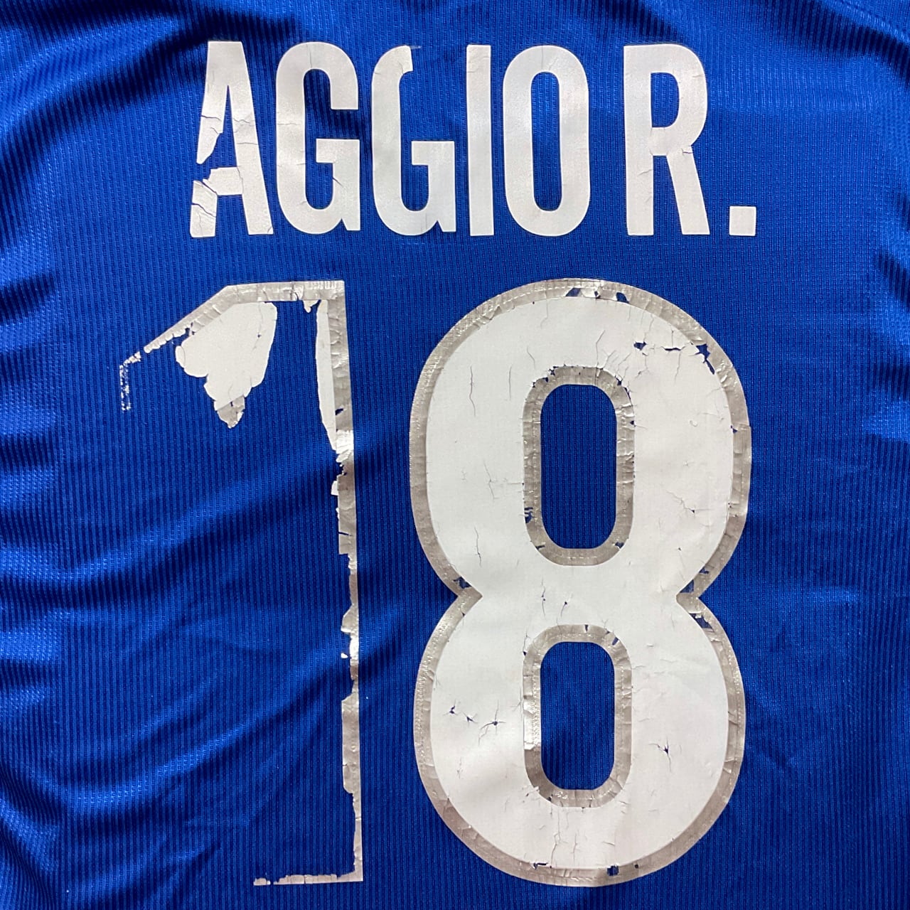 訳あり]イタリア代表 1998 Nike ホーム半袖 98W杯仕様 #18 BAGGIO R