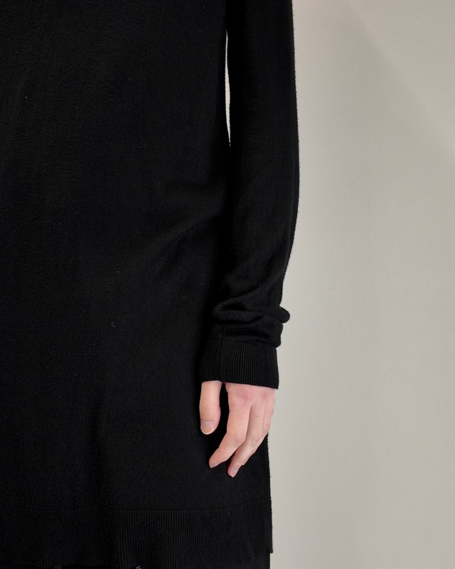 【ANN DEMEULEMEESTER】long length deformed knit